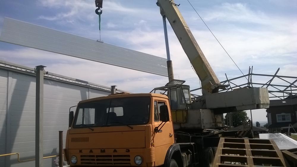 Монтаж сэндвич-панелей<br>